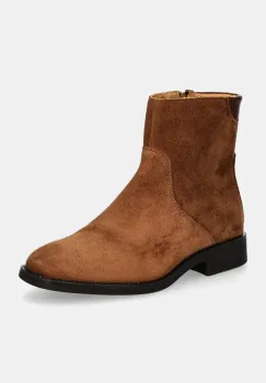 Gant cizme din piele intoarsa Fayy femei, culoarea maro, cu toc plat, 29543798 G45 imagine