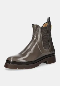 Gant ghete chelsea de piele Aligrey femei, culoarea maro, cu platforma, izolare usoara, 29551764 G135 imagine