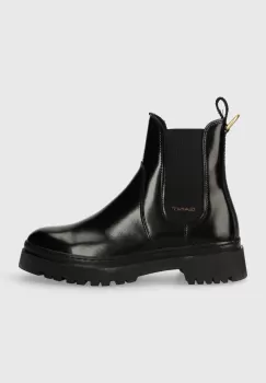 Gant ghete chelsea de piele Aligrey femei, culoarea negru, cu platforma, izolat, 27551324.G00 imagine