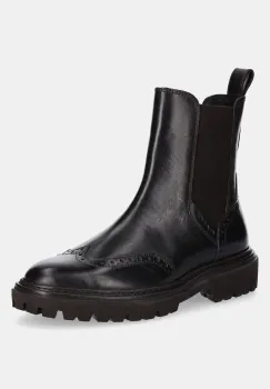 Gant ghete chelsea de piele Ivyhill culoarea maro, cu toc plat, 31551119 imagine