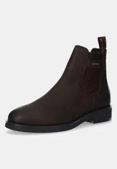 Gant ghete chelsea de piele Prepdale culoarea maro, 31651104 imagine