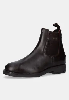 Gant ghete chelsea de piele Prepdale culoarea maro, 31651105 imagine