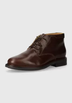 Gant ghete de piele St Fairkon barbati, culoarea maro, 29641759 G399 imagine