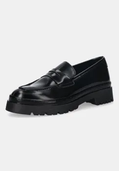 Gant mocasini de piele Aligrey culoarea negru, cu toc plat, 31571154 imagine