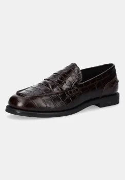 Gant mocasini de piele Gracelyn culoarea maro, cu toc plat, 31571061 imagine