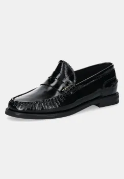 Gant mocasini de piele Gracelyn femei, culoarea negru, cu toc plat, 30571868.G00 imagine