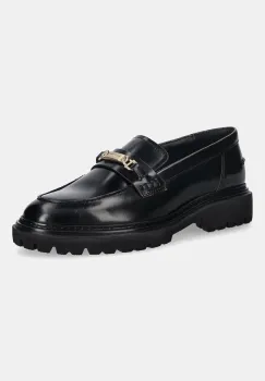Gant mocasini de piele Ivyhill culoarea negru, cu toc plat, 31531118 imagine