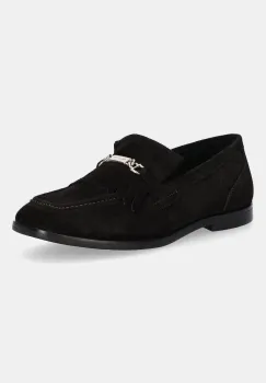 Gant mocasini din piele intoarsa Gimble culoarea maro, cu toc plat, 31573124 imagine