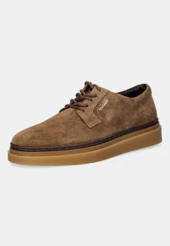 Gant pantofi de piele intoarsa Kinzoon culoarea maro, 31633019 imagine