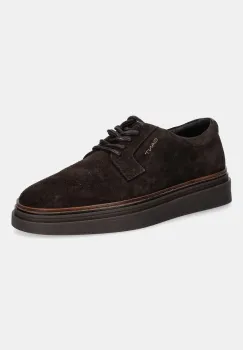 Gant pantofi de piele intoarsa Kinzoon culoarea maro, 31633019 imagine