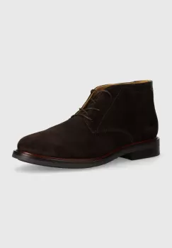 Gant pantofi de piele intoarsa St Fairkon barbati, culoarea maro, 29643758 G399 imagine