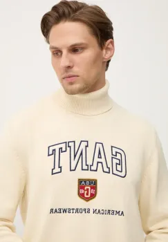 Gant pulover barbati culoarea bej 8030224 imagine