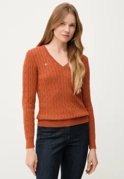 Gant pulover culoarea albastru marin, light imagine