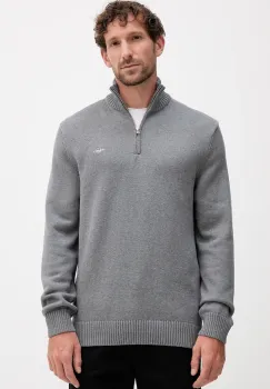 Gant pulover de bumbac culoarea albastru marin imagine