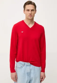 Gant pulover de bumbac culoarea negru, light, 8030562 imagine