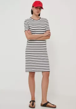 Gant rochie culoarea albastru marin, mini, evazati imagine