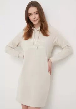 Gant rochie culoarea bej, mini, drept imagine