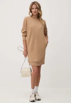 Gant rochie culoarea bej, mini, drept, 4200760 imagine