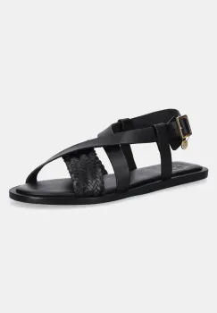 Gant sandale de piele Sunlaz femei, culoarea negru, 30561910.G00 imagine