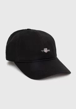 Gant sapca de baseball din bumbac culoarea negru, cu imprimeu imagine