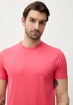 Gant tricou din bumbac barbati, culoarea roz, neted imagine