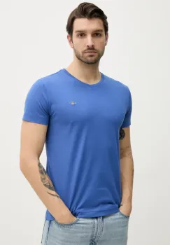 Gant tricou din bumbac barbati, neted imagine