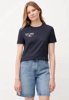 Gant tricou din bumbac culoarea bleumarin, 4201554 imagine