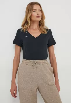 Gant tricou din bumbac culoarea negru imagine