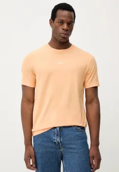 Gant tricou din bumbac culoarea portocaliu, cu imprimeu, 2003343 imagine