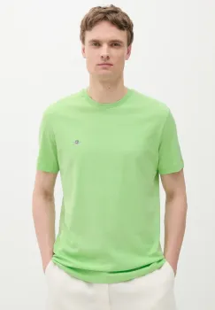 Gant tricou din bumbac culoarea roz, neted imagine