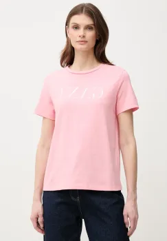 Gant tricou din bumbac femei, culoarea roz, 4200502 imagine
