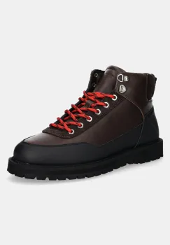 GARMENT PROJECT ghete de piele Olaf Lace-Up Boot barbati, culoarea maro, GPF2608 imagine
