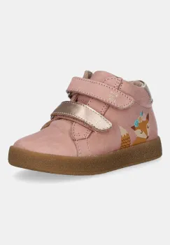 Garvalin pantofi nabuc pentru copii culoarea roz, 251326 imagine