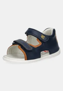 Garvalin sandale din piele pentru copii culoarea albastru marin, 252317 imagine