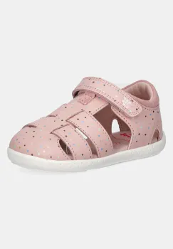 Garvalin sandale din piele pentru copii culoarea roz, 252329 imagine