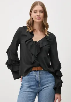 Gaudi bluza femei, culoarea negru, neted, 421FD45022 imagine