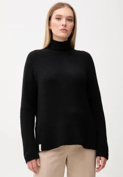 Gaudi pulover culoarea negru, cu guler, 521FD53011 imagine