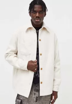 GCDS geaca barbati, culoarea bej, de tranzitie imagine