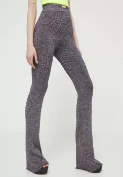 GCDS pantaloni femei, evazati, high waist imagine