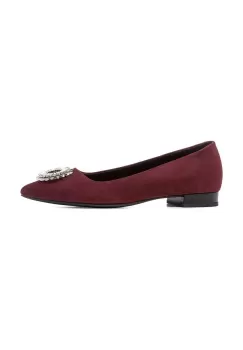 Geox balerini din piele intoarsa D CHARYSSA A culoarea bordo, D369BA00021C7016 imagine