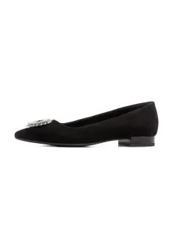 Geox balerini din piele intoarsa D CHARYSSA A culoarea negru, D369BA00021C9999 imagine