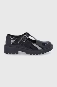 Geox Balerini din piele pentru copii culoarea negru imagine