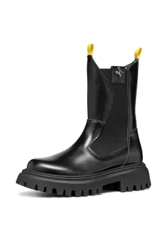 Geox botine copii MAQUINNENS culoarea negru, J46M6A.0CNNH imagine