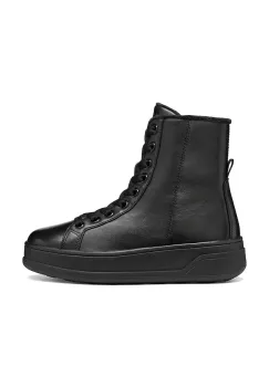 Geox  botine cu platforma pentru femei din piele D SPHERICA ECUB-2 imagine