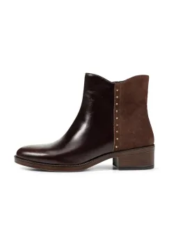 Geox botine cu toc jos pentru femei din piele D CAMEXIA imagine