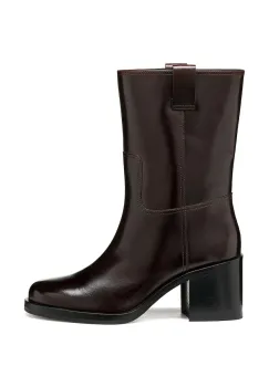 Geox  botine cu toc pentru femei din piele D SOBIMA imagine