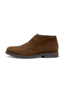 Geox botine de piele intoarsa UOMO CLAUDIO culoarea maro, U0458A 00022 C6001 imagine