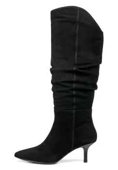 Geox  cizme cu toc cui pentru femei din piele intoarsa D KLEOPY imagine