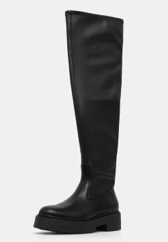 Geox cizme D SPHERICA EC7 femei, culoarea negru, cu platforma, D46VDC 0BC43 C9999 imagine