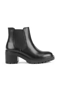 Geox cizme Damiana femei, culoarea negru, cu toc drept imagine